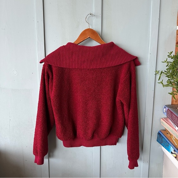 Anthropologie Dolan Left Coast Sherpa Quarter-Zip Pullover - Picture 8 of 10